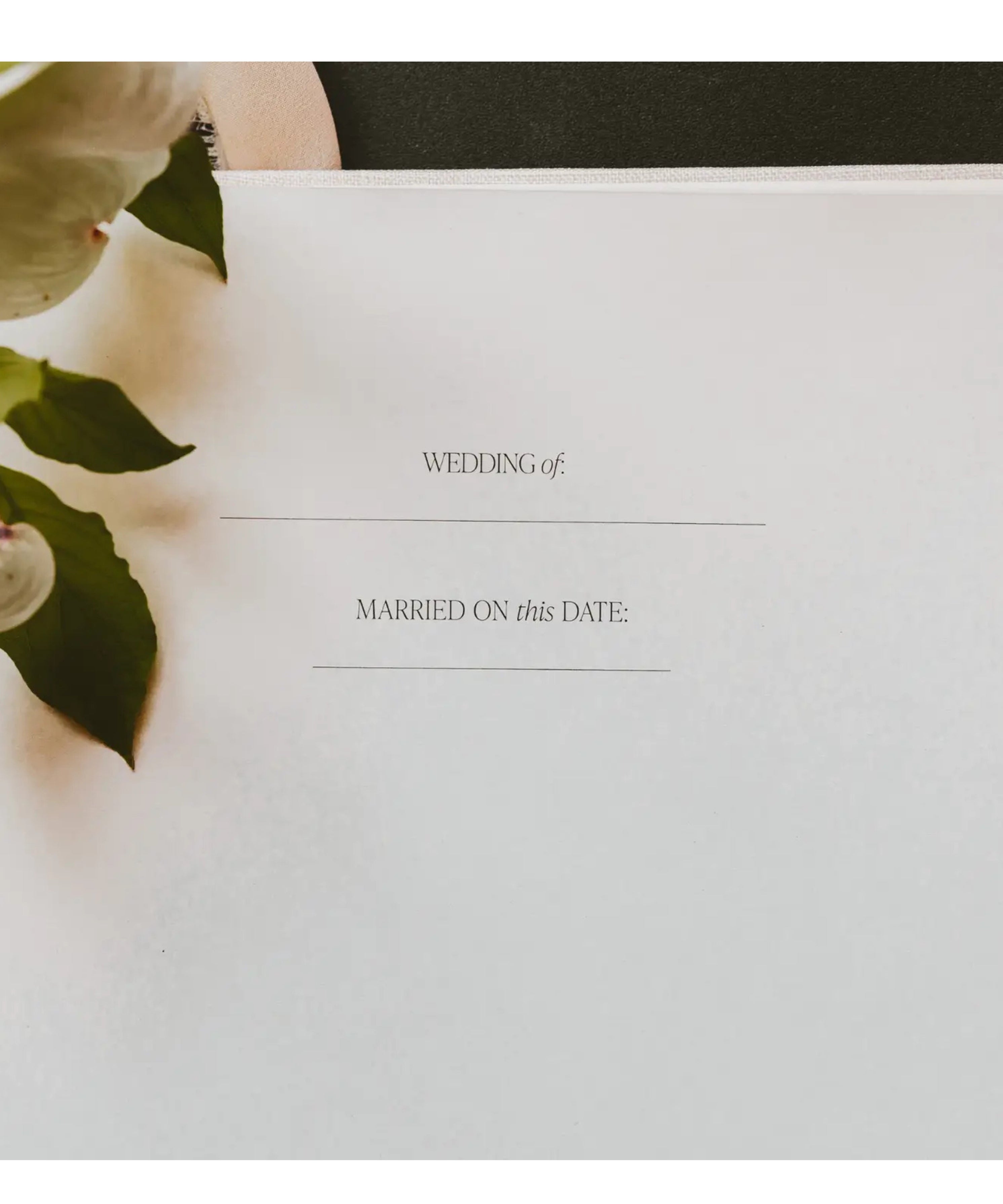 Wedding Guestbook (detail view 2)