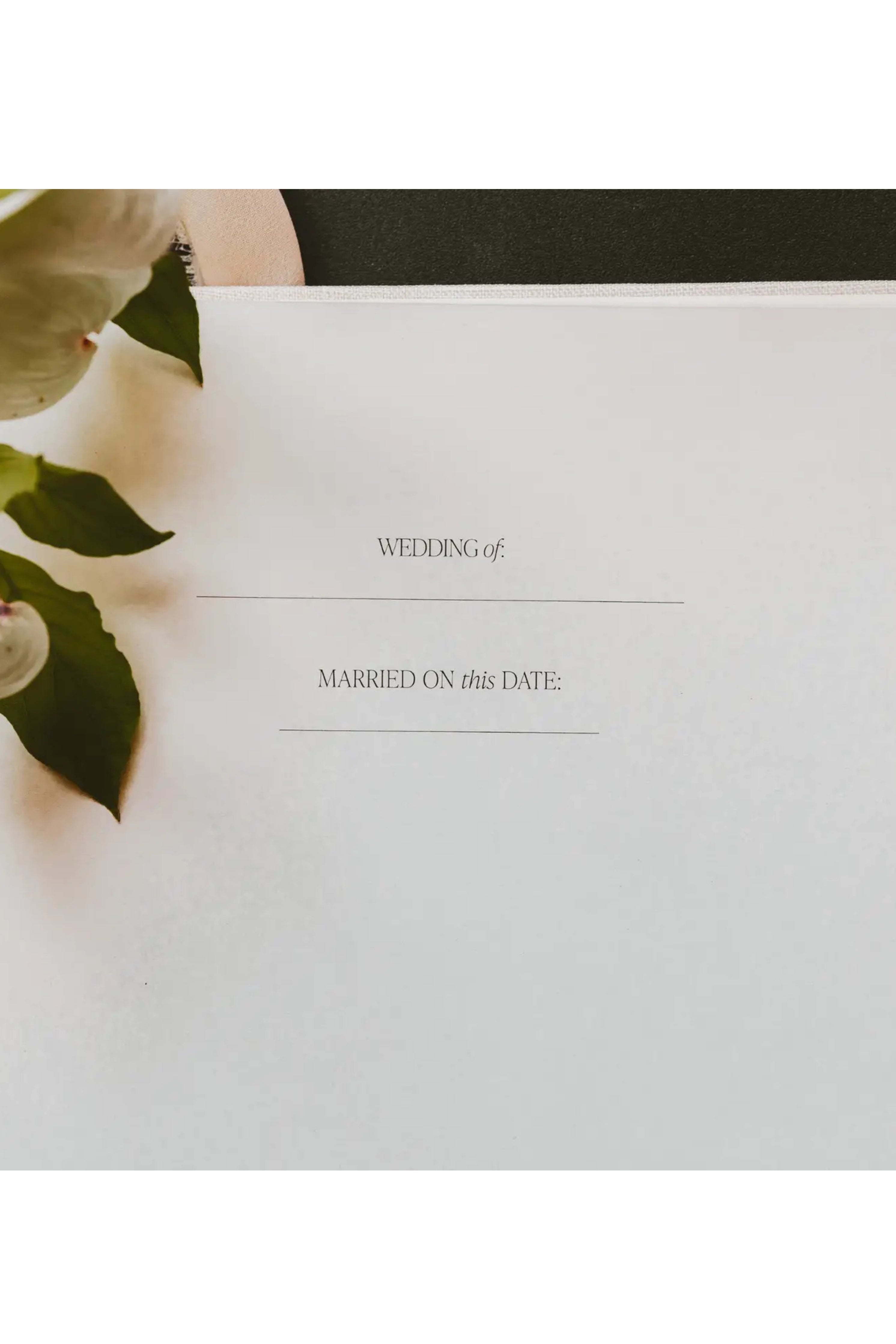 Wedding Guestbook (detail view 2)