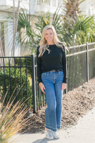 Basic Raglan Long Sleeve Top