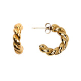 My Sister's Cottage | Waterproof | Twisted Hoop Earrings