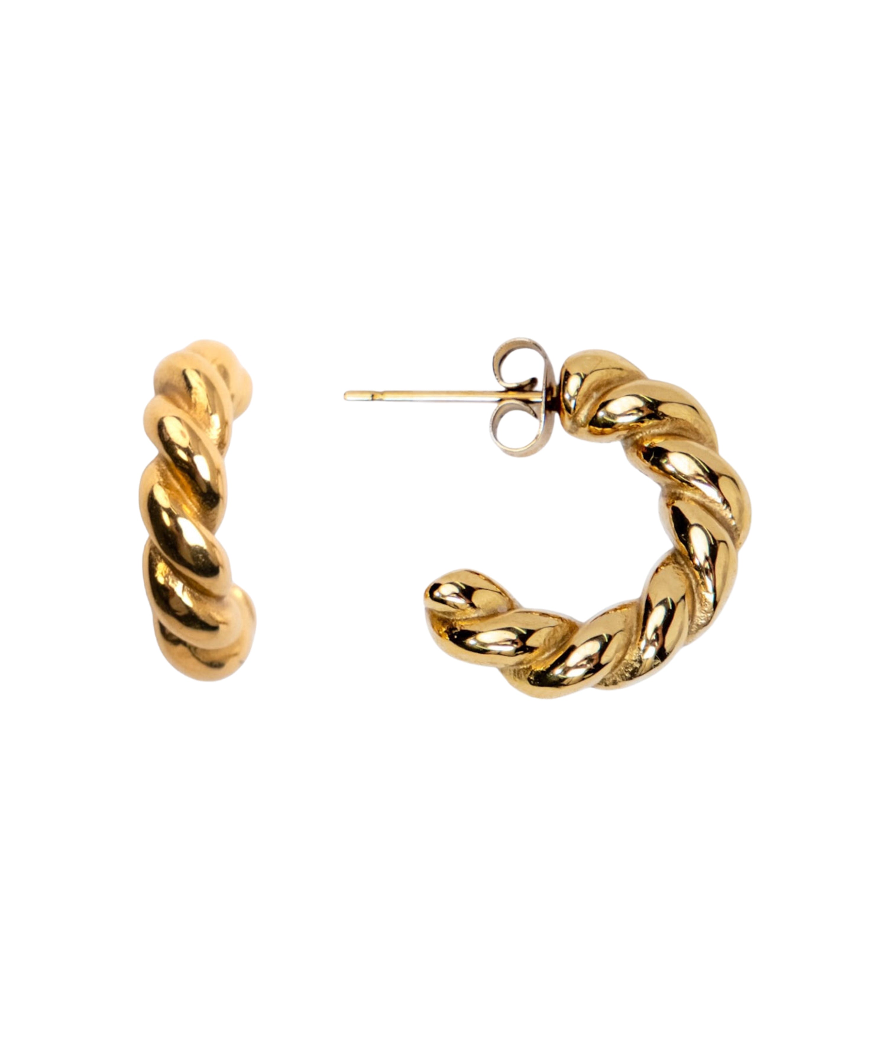 My Sister's Cottage | Waterproof | Twisted Hoop Earrings