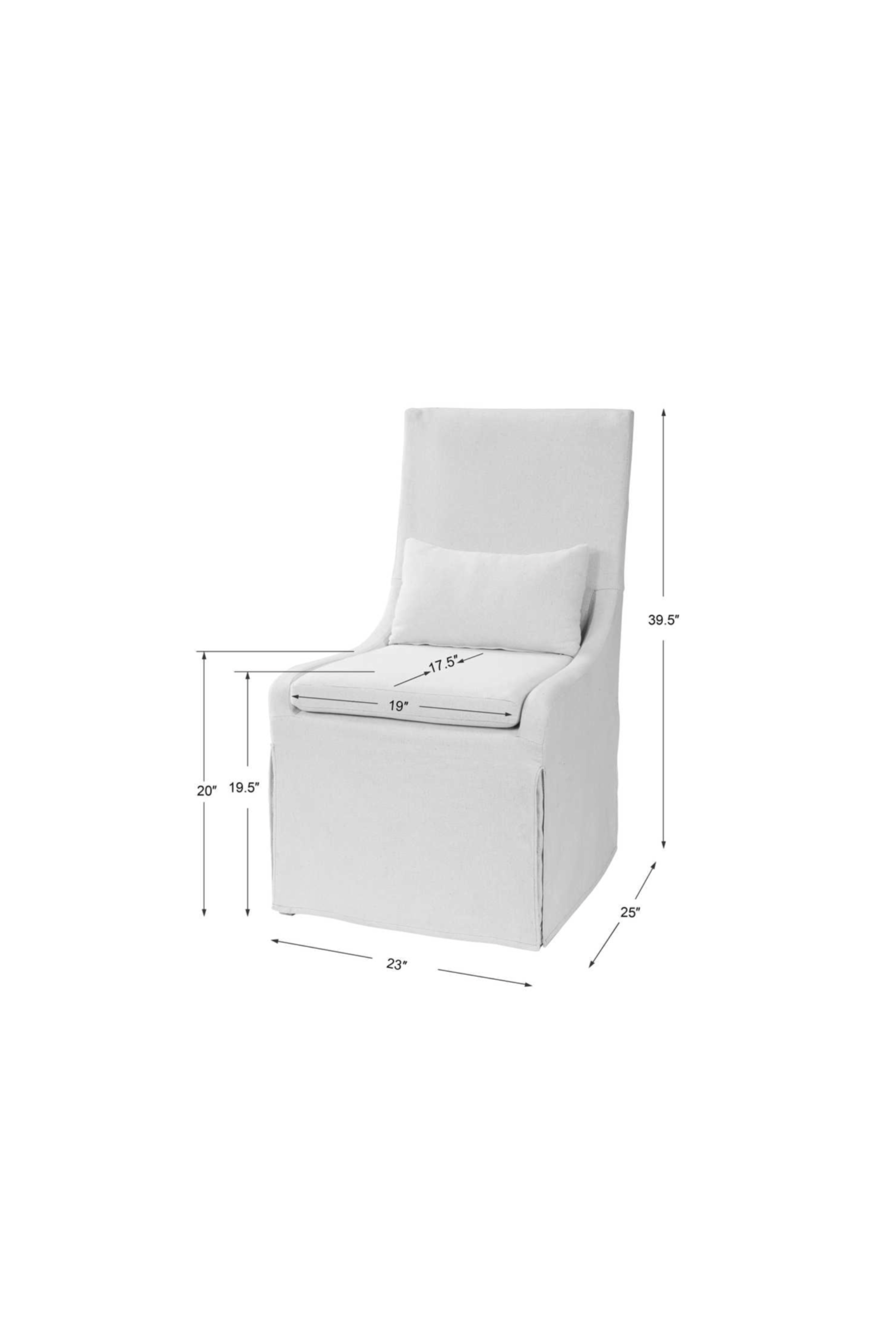 Coley Armless Chair (detail view 3)