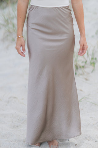 Satin Flare Skirt