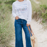 Charleston Stamp Oversized Long Sleeve Graphic Tee