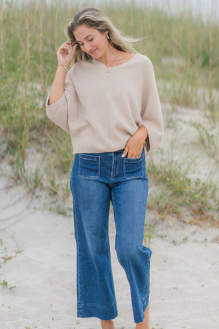 Half-Sleeve Sweater