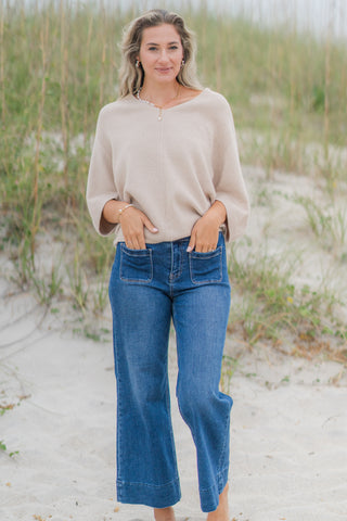 Half-Sleeve Sweater