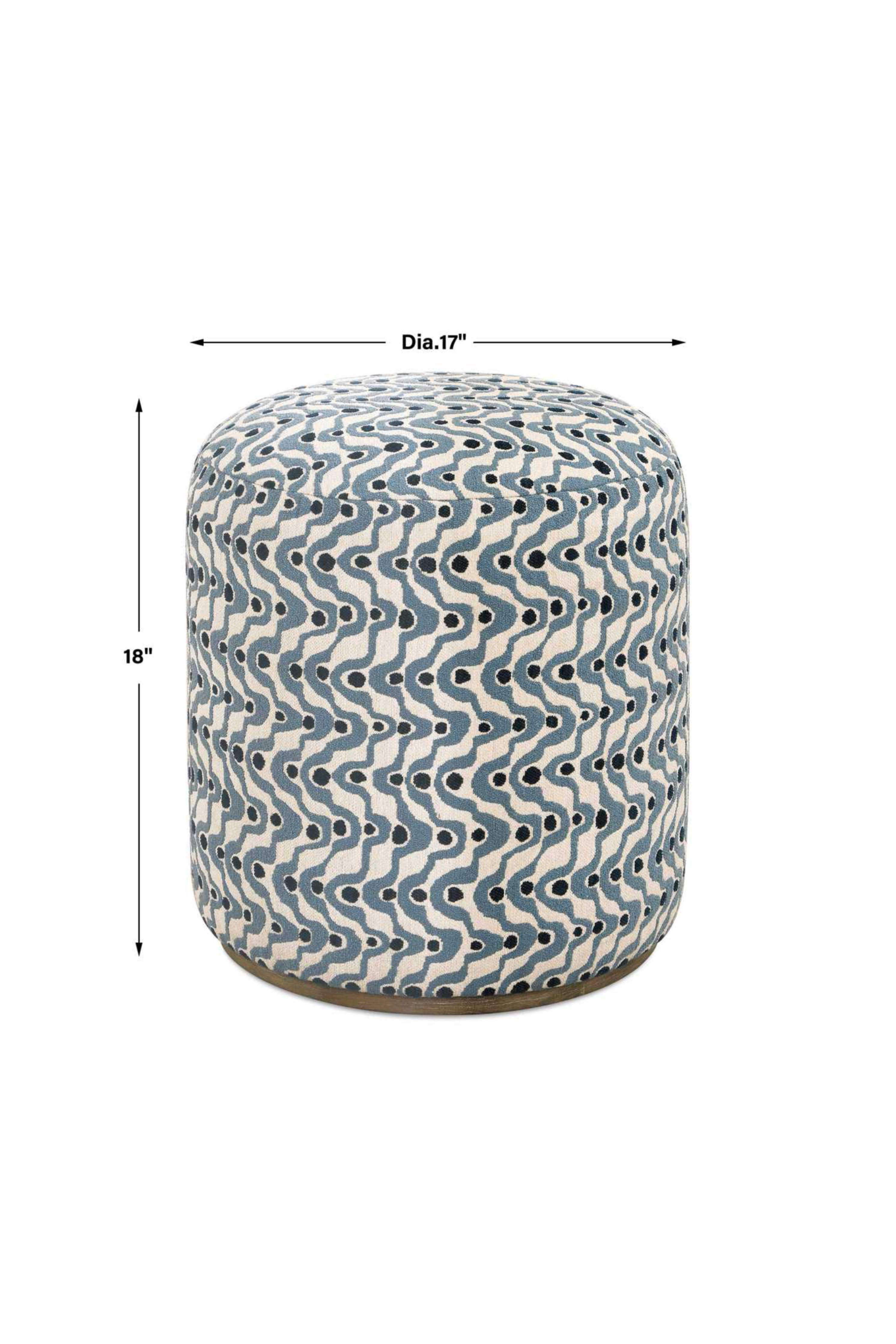 Cas Ottoman in Blue (detail view 3)