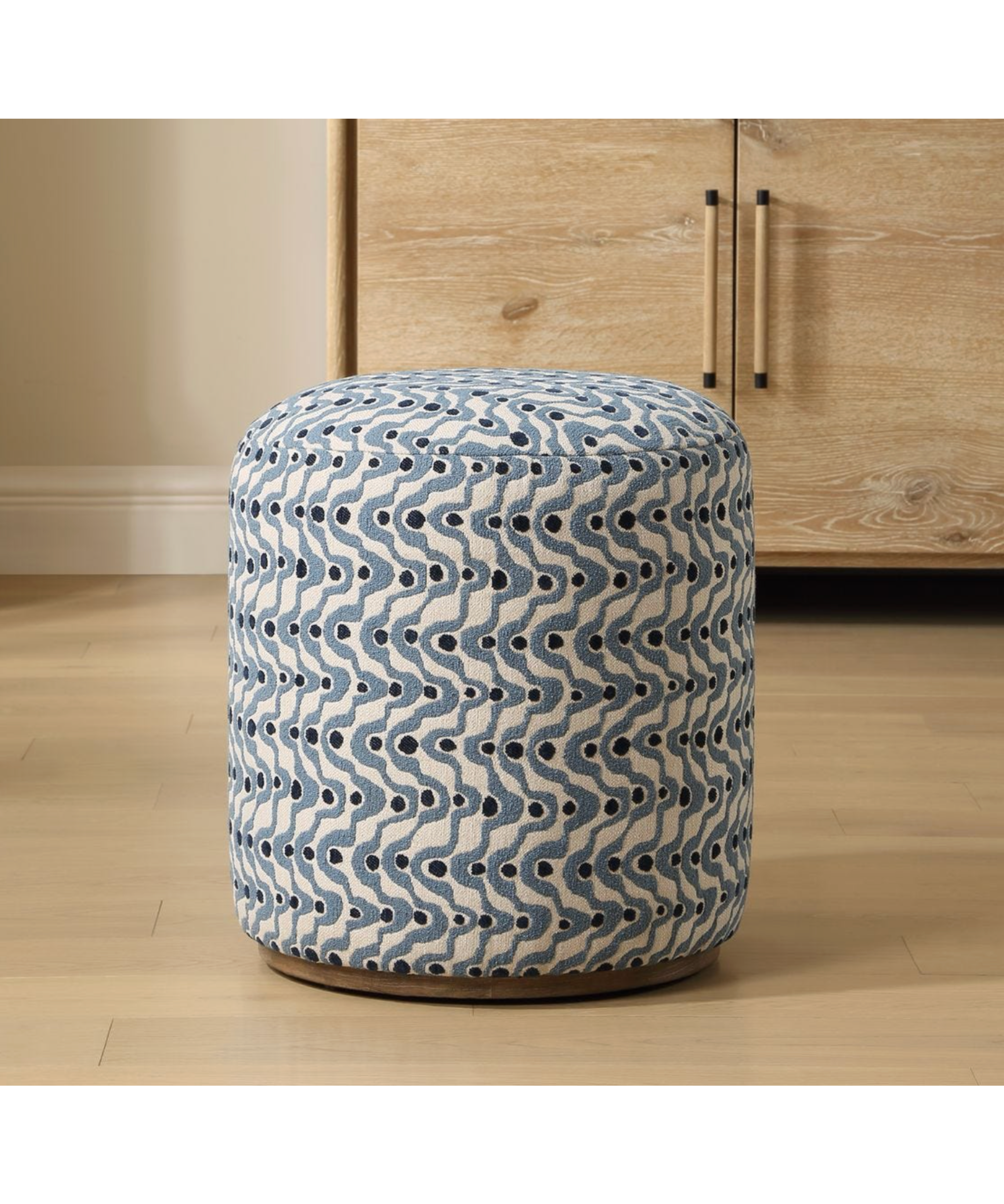 Cas Ottoman in Blue (detail view 2)