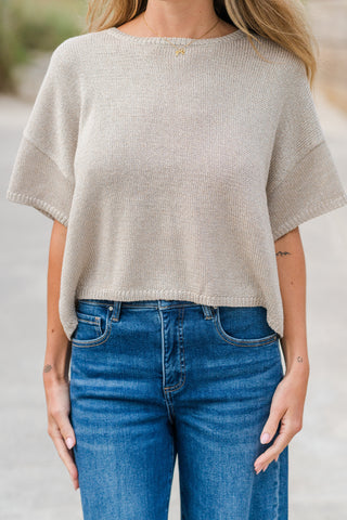 Subtle Shine Knit Top