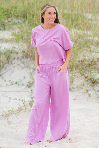 Relaxed Wide Leg Pants