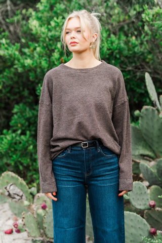 Drop Sleeve Crewneck Sweater