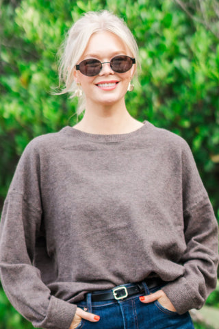 Oval Lens Sunglasses