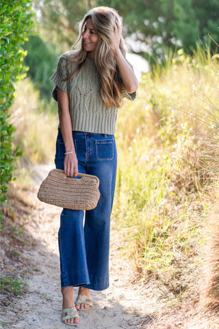 Cable Knit Sweater Top