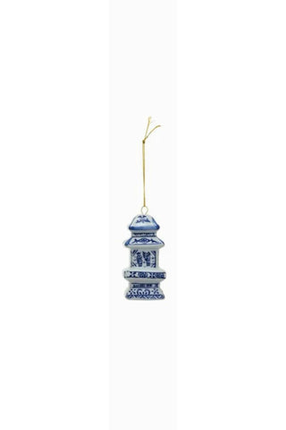 Blue Pattern Jar Ornament