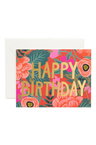 Poppy Birthday Card