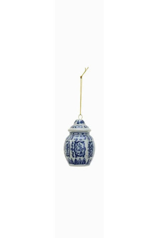 Blue Pattern Jar Ornament