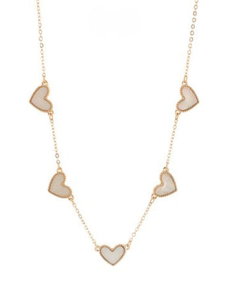 Heart Stationed Necklace 
