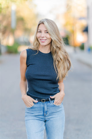Crew Neck Sweater Vest