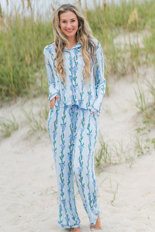 Hello Garland Pajama Top