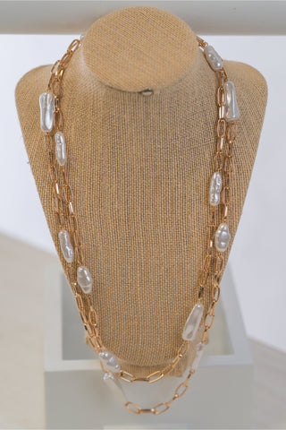 Bar Pearl Necklace