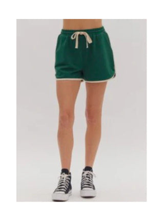 High-Waisted Drawstring Shorts