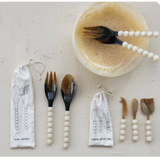 Natural Horn Cheese Knives