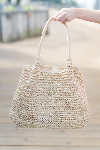 Woven Long Handle Tote