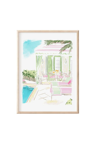 Cabana Life- Art Print by Rebecca Illustrated