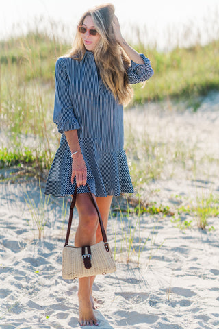 Long Sleeve Striped Dress