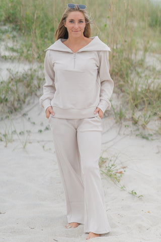 Straight Wide Leg Pants