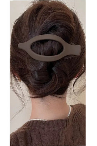 Oval Flat Claw Hair Clip