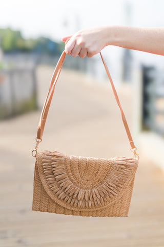 Paper Weave Clutch Bag