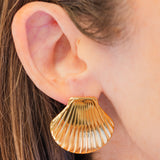 My Sister's Cottage | Waterproof | Statement Shell Earrings (detail view 3)