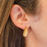 My Sister's Cottage | Waterproof | Oyster Embellished Earrings (detail view 3)