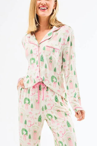 Home for Christmas Pajama Top