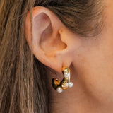 My Sister's Cottage | Waterproof | Abstract Embellished Earrings (detail view 4)