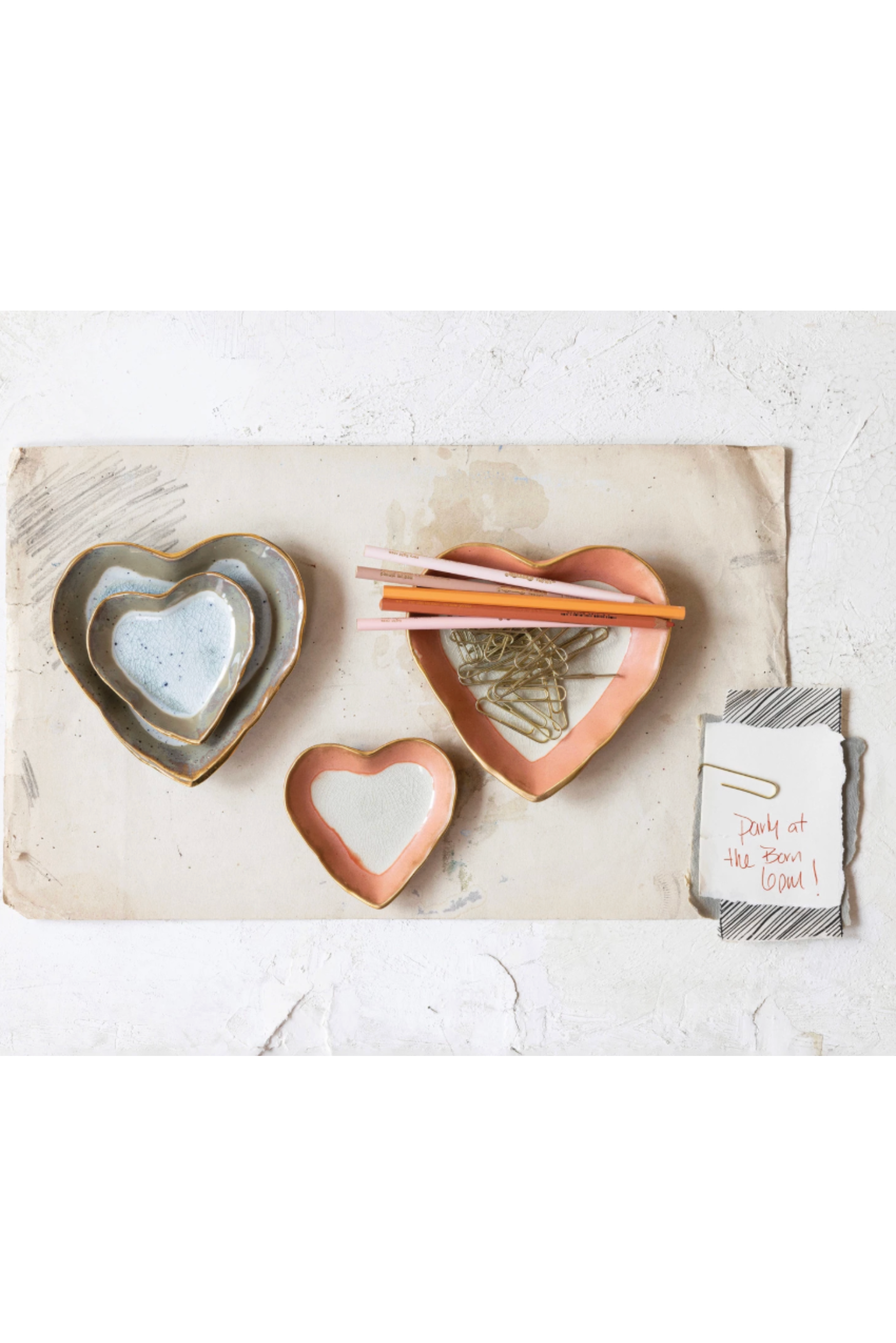 Stoneware Heart Dish