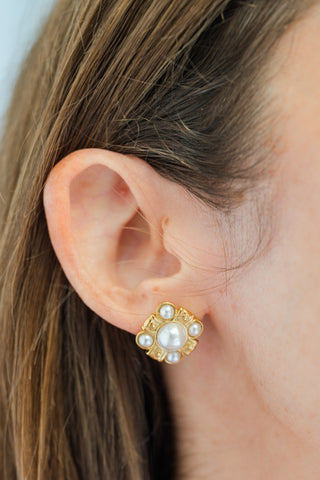 My Sister's Cottage | Waterproof | Pearl Statement Earrings