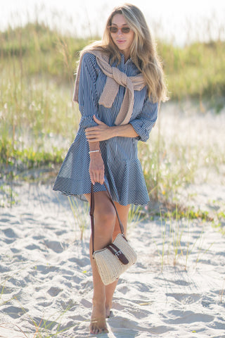 Long Sleeve Striped Dress
