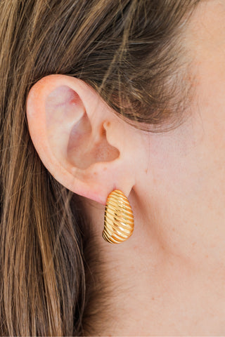 My Sister's Cottage | Waterproof | Textured Teardrop Earrings