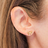 My Sister's Cottage | Waterproof | Pave Bow Earrings (detail view 3)