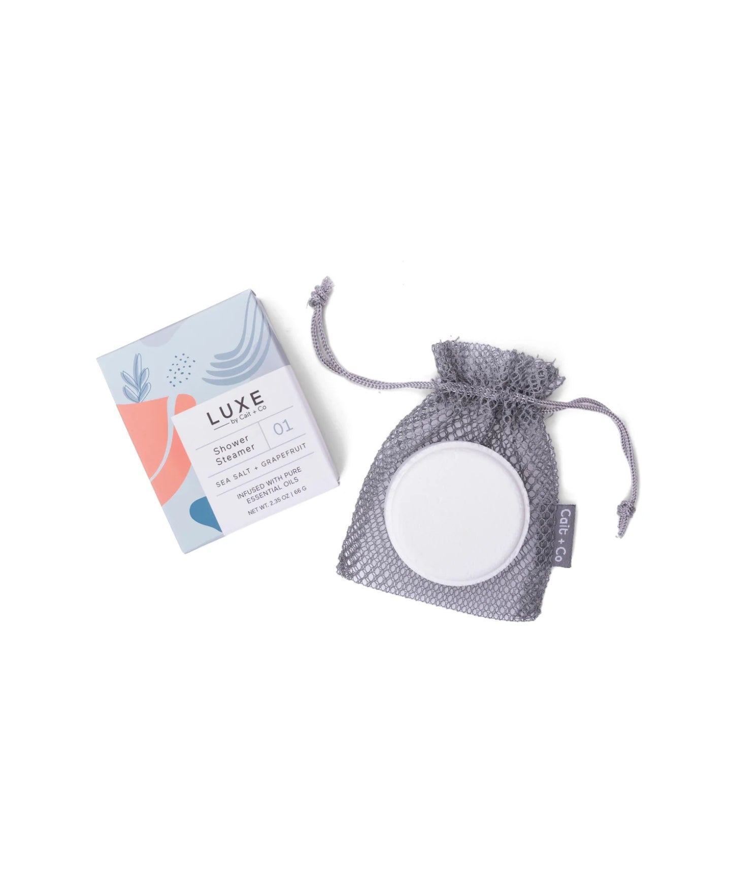 Shower Steamer Fizzy Bomb Sea Salt + Grapefruit