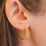 My Sister's Cottage | Waterproof | Rope Mini Hoop Earrings