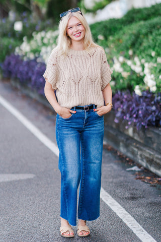 Cable Knit Sweater Top