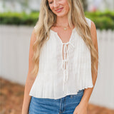 Bow Tie Sleeveless Top