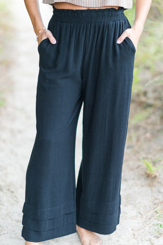 Ruffle Ankle Pants