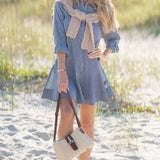 Long Sleeve Striped Dress