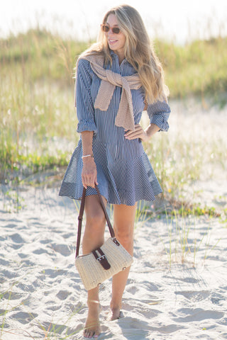 Long Sleeve Striped Dress