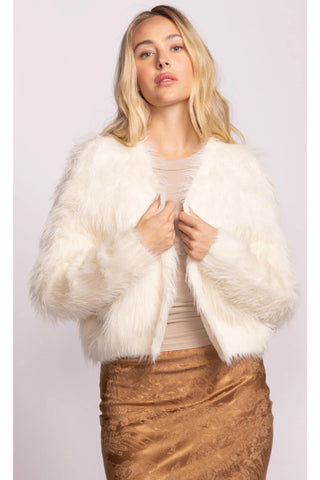 Faux Fur Cropped Jacket