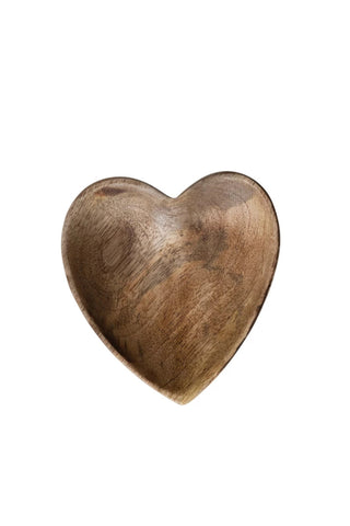 Mango Wood Heart Shaped Dish